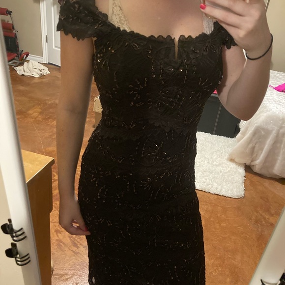 Le chateau Brown Sequin Dress - Picture 5 of 5